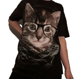 The Mountain Hipster Kitten Graphic Tee, M